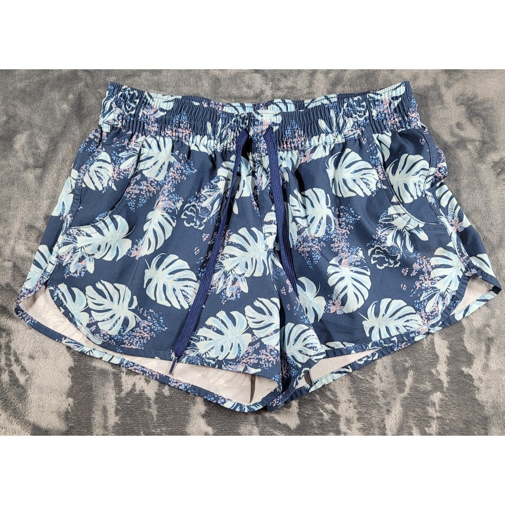 Guy Harvey Womens Size M‎ (28W) Swim Performance Blue Floral Board Shorts